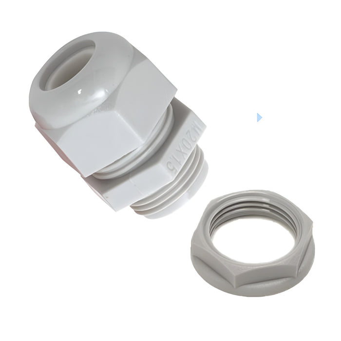 IP68 Grey M16 Compression Gland for Cables with 4.0-8.0mm OD