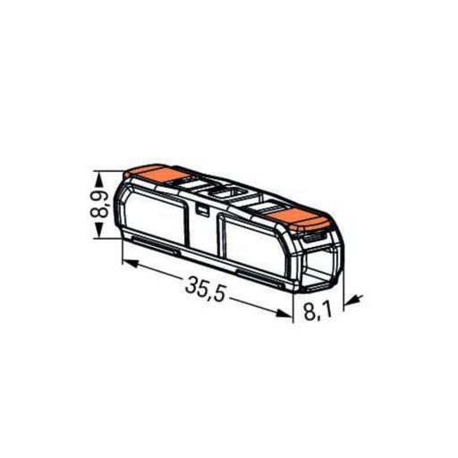 Wago 221-2411 connector dimensions