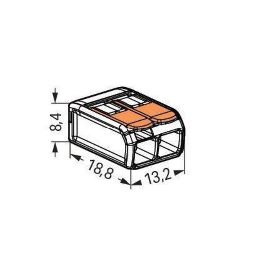 Wago 221-412 connector dimensions