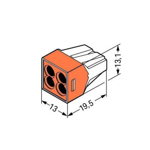 Wago 773-104 connector dimensions
