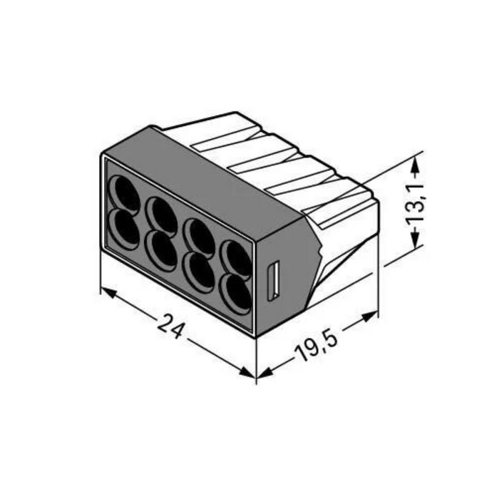 Wago 773-108 connector dimensions