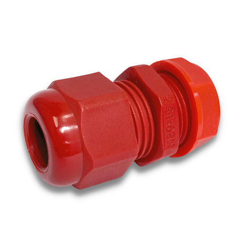 IP68 M20 Compression Gland - for Cables with 6.0-12.0mm in red