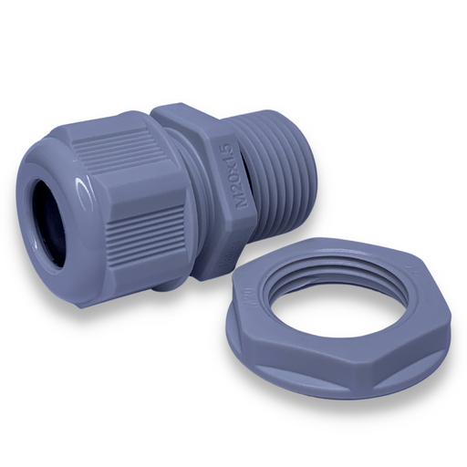IP68 M20 Compression Glands - for Cables 5.0-9.0mm GREY