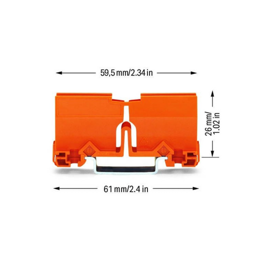 Wago DIN Rail Mounted 773-332 Connector Carrier