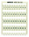 Marker Card (1-50) for Topjob-S 2002 Terminals, 209-666