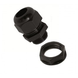 Black IP68 M16 Compression Gland for Cables with 4.0-8.0mm OD 